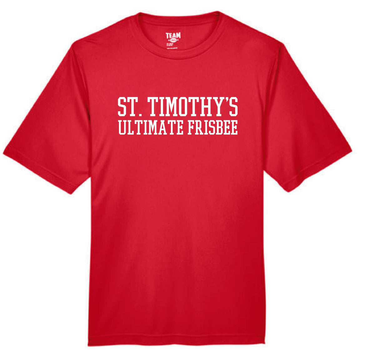 Ultimate Frisbee Red Performance T-Shirt - Main Image
