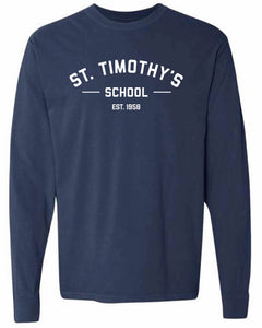 Long Sleeve NAVY St. Timothy's School T-shirt