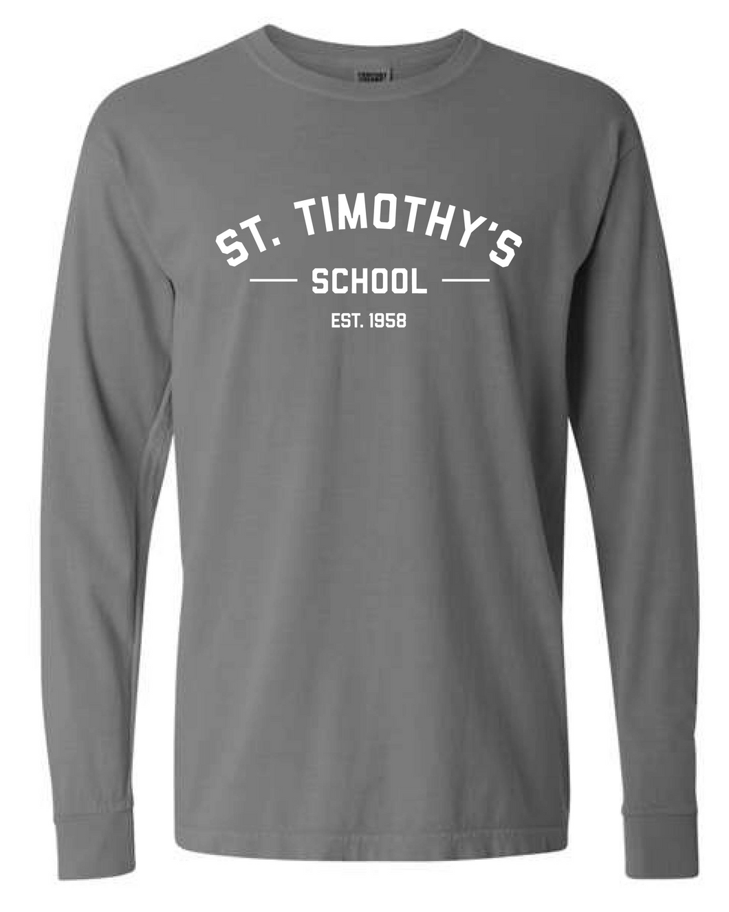 Long Sleeve GRAY St.Timothy's School T-shirt